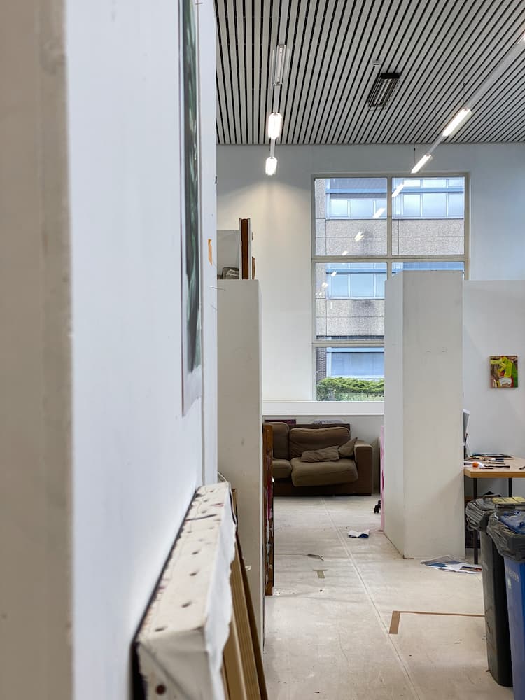 Temporary studio view, 29 Mar 2024