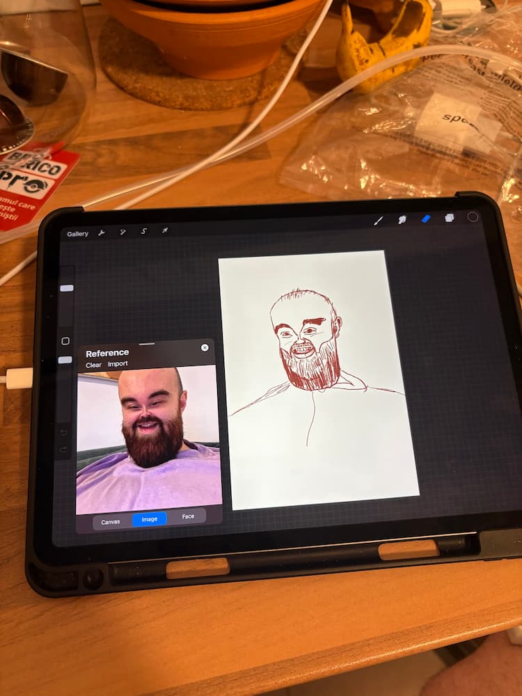 Late night drawing, 7 Aug 2025